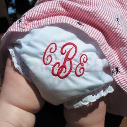 Personalized Monogrammed Baby Bloomers