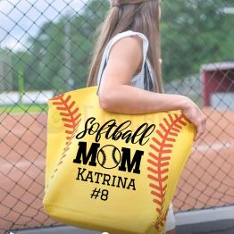 Personalized Baseball Aunt Tote Bag Softball Mom/Baseball Mom Tote Bag