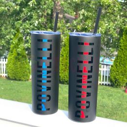 Personalized Thin Blue/Red Line 20oz Tumbler