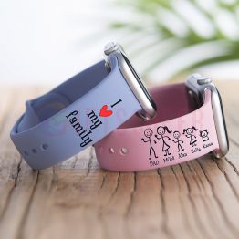 Personalized I love Family  Watch Band