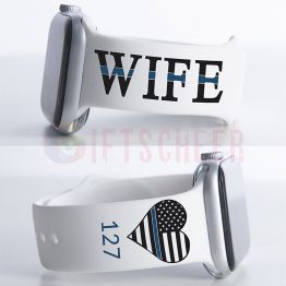 Personalized LEOW First responder WIFE Police WIFE watch band