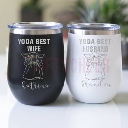 Personalized Engraving Best Husband/Wife Tumbler