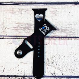 Back the Blue Apple Watch Band