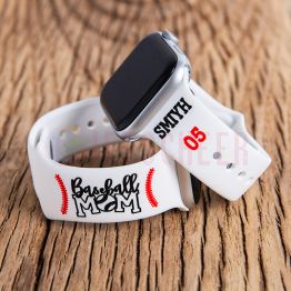 Personalized Silicone Bands Baseball Watch Bands