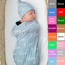  Personalized receiving baby name blanket