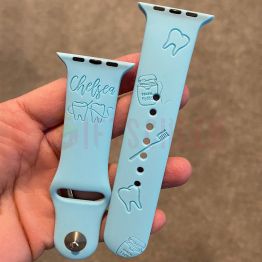 Custom Dental Occupational Designed Silicone Band for Apple and Samsung Watch