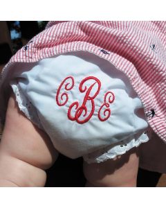 Personalized Monogrammed Baby Bloomers