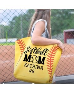Personalized Baseball Aunt Tote Bag Softball Mom/Baseball Mom Tote Bag
