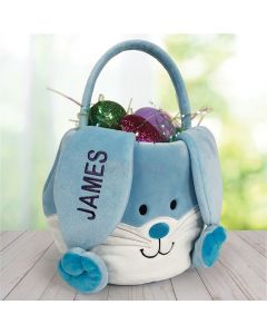 Embroidered Personalized Easter Bunny Basket