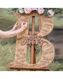 Guest Book Alternative Wedding Family Name Sign Wedding Decor