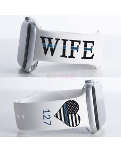 Personalized LEOW First responder WIFE Police WIFE watch band