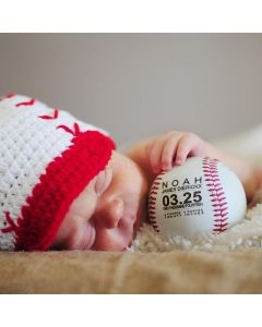 Personalized Baseball Birth Announcement Baby Gift