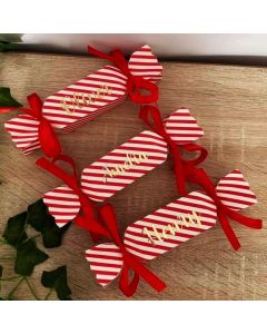 Personalised Christmas Crackers, Xmas Gift Box, Can fill with sweets, jewellery, vouchers, chocolate, Table Decoration