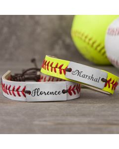 Personalized Baseball or Softball Bracelets