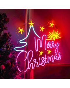 Merry Christmas Xmas Neon Sign Led Sign for Christmas Eve Decoration