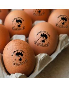 Personalized Egg Stamp Farm Label with 29 Designs
