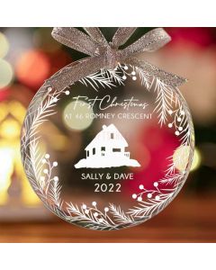 Custom New Home Christmas Ornament Couple Gifts 2022