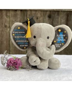 Personalized Graduation Elephant Stuffed Preschool Gradation Gift Graduation Keepsake