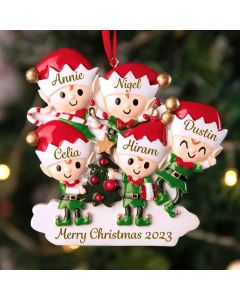 Personalized Xmas Gift Family Member With Names Family Christmas Decor Keepsake