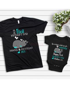First Mother's Day Mom & Baby Matching Shirts