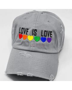 Love is Love - Pride Flag Dad Embroidered Cap Vintage Hat