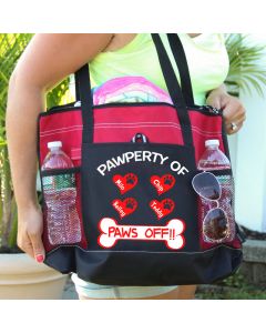 Personalized Pawperty of Pet Name Dog Tote Bag
