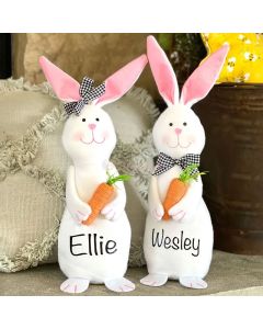 Personalized Beanie Bunny Toy Spring Decor Easter Decor