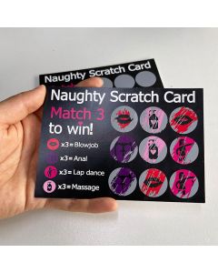 4 Pieces Naughty Gift for Him, Funny Scratch Card