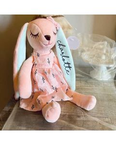Personalized Handmade Plush Doll Stuffed Bunny Toy Baby Gift