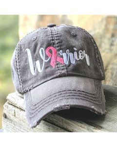 Warrior Breast Cancer Hat Pink Ribbon Baseball Cap Chemotherapy Hat