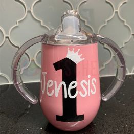 Personalized  10oz Kids Birthday Sippy Cup