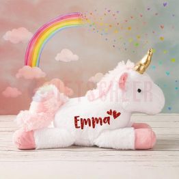 Personalized Name Unicorn Soft Toy for Kids