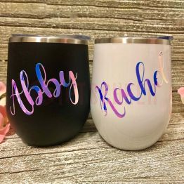 Personalized Party Tumbler Coffee Cup With Straw
