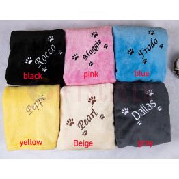 Personalized Dog Blanket with Dogs Name