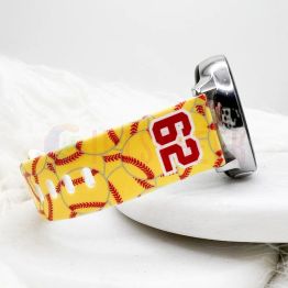 Louisville Cardinals Personalized Silicone Apple Watch Band