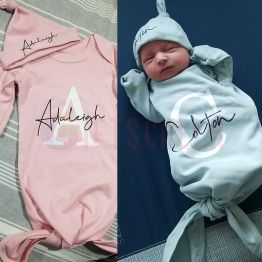 Personalized Hospital Gown Coming Home Outfit