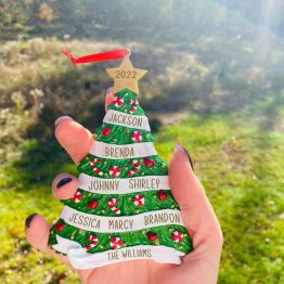 Family Christmas Tree Personalized Christmas Ornament