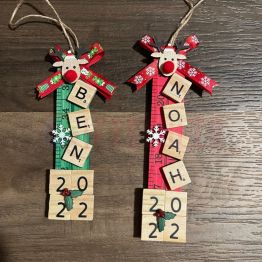 Scrabble Personalized Christmas Ornament Christmas Gift, Teachers Gift
