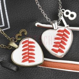Baseball/Softball Necklace w/Seams/Laces Jewelry