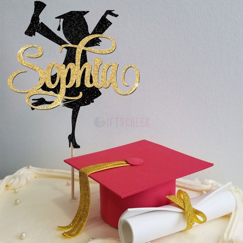 Personalized Graduation Congrats Cake Topper Class of 2024