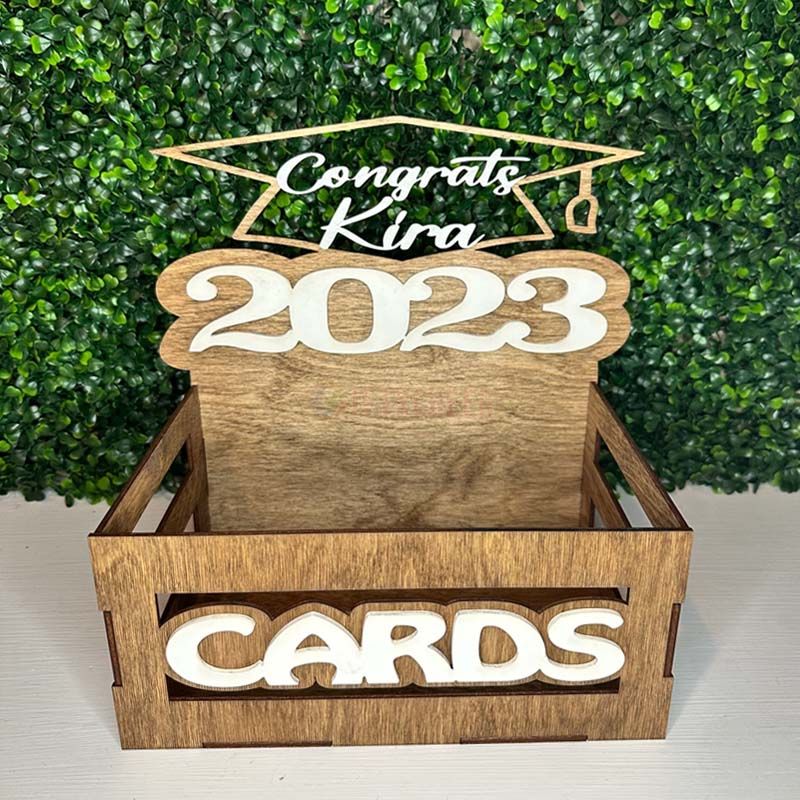 Personalised Name Graduation Gift Wooden Box